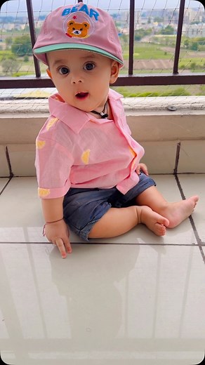 Kashvi on Instagram: "Kashvi Enjoying Morning in balcony"