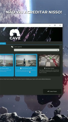 Criar Projetos Nunca Foi Tão Rápido | Cave Engine