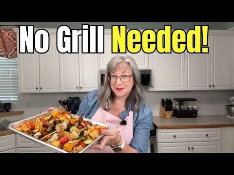 Small Batch Labor Day Menu (Air Fryer Kabobs for 2)