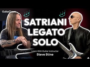 How To Solo Like Joe Satriani - Steve Stine Guitar Lesson