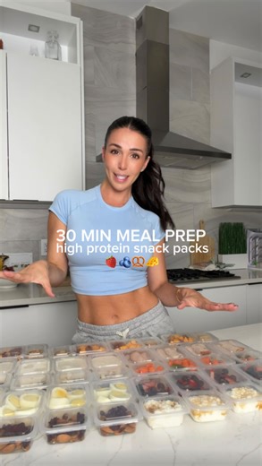 Ainsley Rodriguez on Instagram: "A little high protein snack prep! These have been SO handy to keep in the fridge for the week! #highprotein #mealprep #snackprep #iam1stphorm"