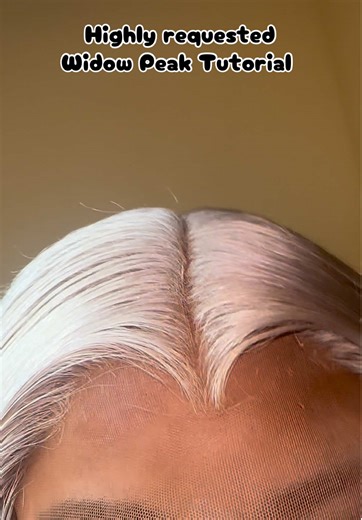 Widow Peak Tutorial for Lace Front Wigs