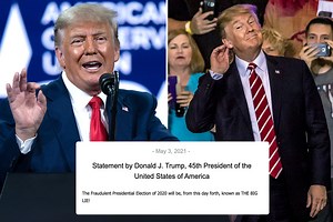 Trump again blasts ‘fraudulent’ 2020 election & brands vote ‘the big lie’
