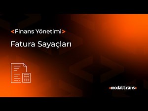 Modaltrans - Fatura Sayaçları