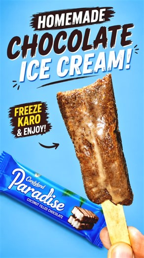 Froze Candyland Paradise Bar into an Ice Cream! 🥥🍫 #shorts