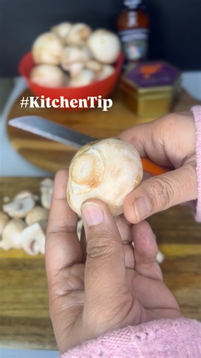 1K views · 9 comments | Mushroom hack alert ✨ Blanch in milk + water mix to clean, brighten, and boost flavor!  #KitchenTips #mushroom #healthyeating #hacks #tipoftheday | My Cooking Trends | Facebook