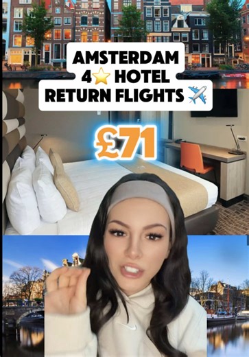 Discover Amsterdam: Hotel and Flights for £71