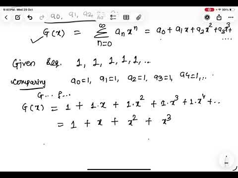 Lecture 3 l generating functionl