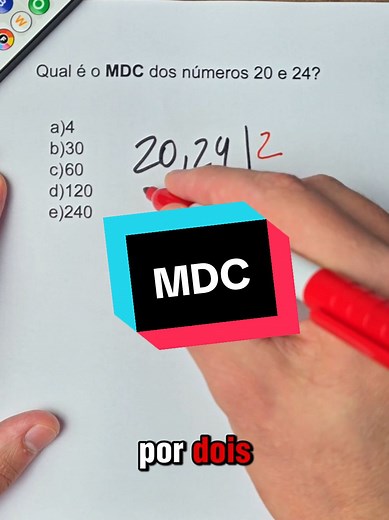 Máximo divisor comum #enem2024 #matematica