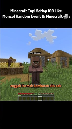 Minecraft But Every 100 Likes A Random Event Appears