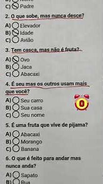 O que é o que é com perguntas e respostas #quiz #triviatricks #oqueéoqueé