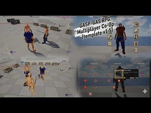 Unreal Engine 5 Co-Op Multiplayer Template v1.5 | GASP-GAS-RPG New Features & Improvements
