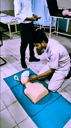 Giving CPR in emergency condition