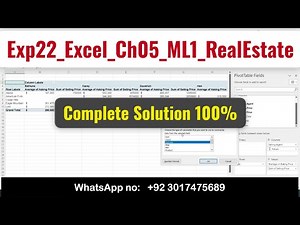 Exp22_Excel_Ch05_ML1_RealEstate | Excel Chapter 5 Mid-Level 1 #exp22_excel_ch05 #realestate #ml1#ch5