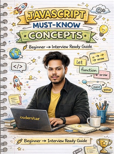 Coder Star 🌟 | 💬 Comment “JS” for full notes ⚡ JavaScript Must-Know Concepts ✍️ Beginner → Interview Ready Guide Want to crack JS interviews? Master... | Instagram