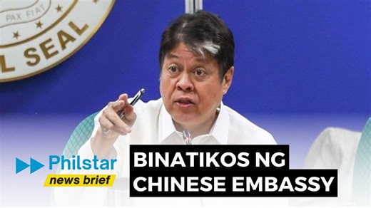Binatikos ng Chinese Embassy in Manila ang pagpuna ni Sen. Kiko Pangilinan sa mga military drills ng Beijing malapit sa Taiwan kamakailan lang, kung saan kontra raw ang mga pahayag niya sa commitment ng Pilipinas sa one-China policy. BASAHIN: https://www.philstar.com/headlines/2026/01/02/2498262/china-rejects-kiko-pangilinan-statement-taiwan-military-exercises Video by Philstar.com | Philstar.com