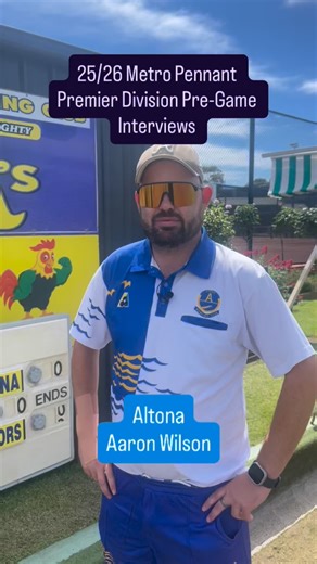 Catch these pre-game interviews from both the skips before the livestream! Streaming starts at 1pm on YouTube and Facebook, don’t miss out! #2526metropennant | Bowls Victoria