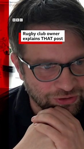 Rugby club owner Matty Young says there is a question mark over his long-term future at the club, after he posted a social media post which described an event as "definitely not for girls” Appearing on BBC Radio 4's Woman's Hour, he admitted making an impulsive decision and vows to listen to women within the club moving forward Mr Young says he has "so much to learn” following the now-deleted post which prompted strong condemnation from players and politicians Read more: https://bbc.in/4iHU2zr |