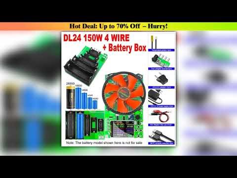 Must Buy DL24 4-WIRE Battery Capacity Tester Electronic Load Power Tester Discharge Meter 150W 200V
