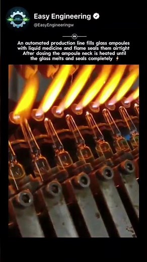 Automatic Filling and Sealing of Glass Ampoules