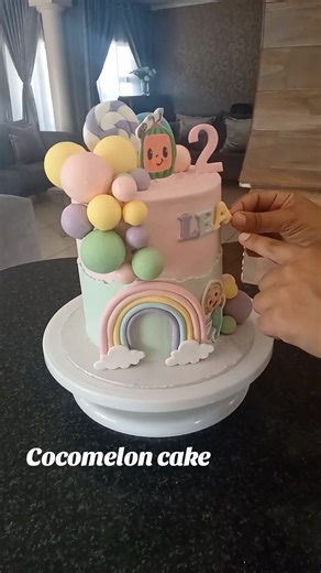 Colorful Buttercream Cocomelon Cake for 2nd Birthday