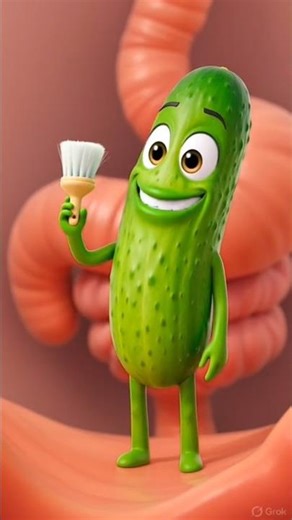 Inside Human Body Viral 3D Short 🥒👀 #ai #aivideo #aishorts