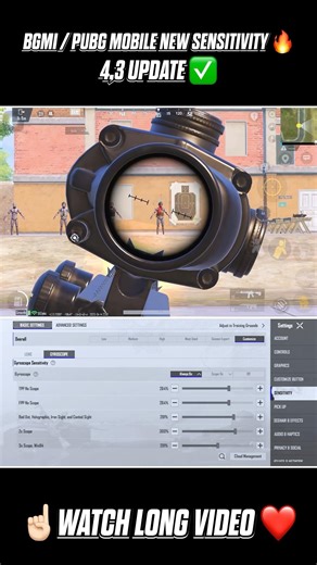 BGMI 4.3 🔥 NEW BEST SENSITIVITY CODE 😱 ZERO RECOIL SETTINGS #bgmi #pubgmobile #sensitivity