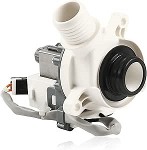 Upgraded WH23X24178 Washer Drain Pump Assembly fit for GE, Hotpoint Washing Machine GTW, HTW, PTW Series Models - Replaces WH23X28418, WH23X27574, AP6889136, B30-3A02, B40-3A01, 4958182