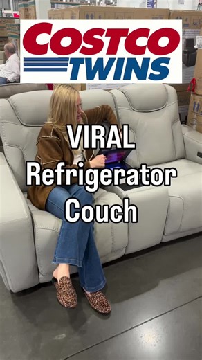 WHAT! We don’t need this but we NEED this🤣 #costco #costcofinds #couch #furniture #refrigerator