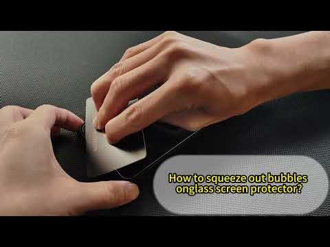 How to remove bubbles from screen protectors (protective film/ panzerglas) ?