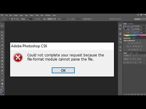 Fix Could Not Complete Your Request Because The File Format Module Cannot Parse The File