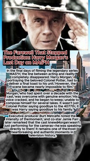❤️The Farewell That Stopped Production: Harry Morgan’s Last Day on MAS*H