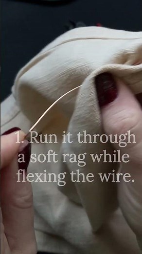 How to harden soft or dead-soft wire. 📌 #wirewrapjewelry #wirejewelry #handmadejewelry #wirework