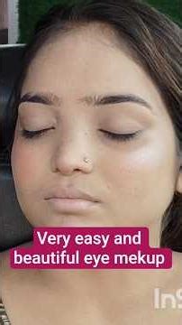 very easy and beautiful eye mekup look at home 🏠#makeup #eyemakeup #mekupartist #mekuptutorial