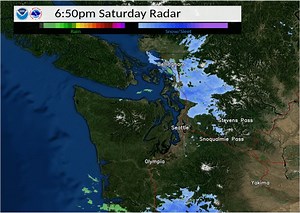 2.1K views · 41 reactions | 750 PM Radar | Snow is tapering off for most areas this evening with some light snow around, mainly across northern areas. Mainly dry tonight with another system moving through tomorrow for a snow/rain/mix possible. Monitor for updates! | US National Weather Service Seattle Washington | Facebook