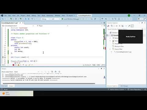 Instance and static members in C++ classes