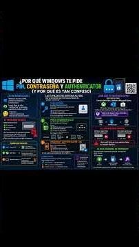 Por qué Windows te pide PIN, contraseña y Authenticator (y por qué es tan confuso