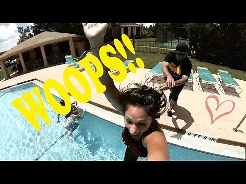 I pushed her in the pool!!(FULLY DRESSED!!)