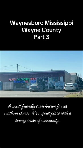 John Wiggins on Instagram: "Waynesboro Mississippi, Wayne County. A small friendly town known for its southern charm. It’s a quiet place with a strong sense of community. #Mississippi #roadtrip #ontheroad #travel #travelvlog"