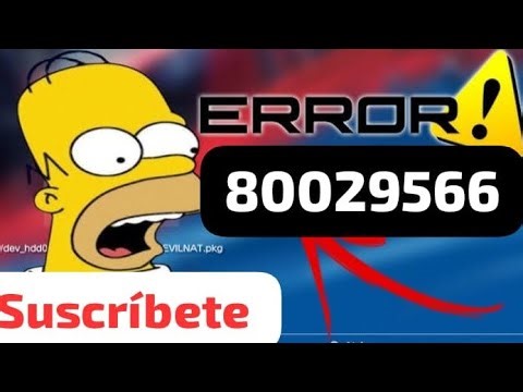 SOLUCION A ERROR 80029566. PS3