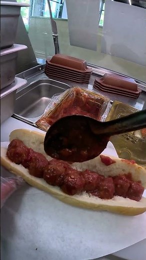 Subway Sandwiches POV Meatballs During Lunch Rush