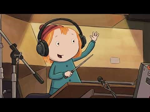 Peg from Peg + Cat conducting by the Star Trek TOS Orchestra Theme