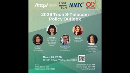 2026 Tech Telecom Policy Outlook | March 25, 2026 | Multicultural Media, Telecom and Internet Council (MMTC)