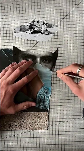 How I make a collage using magazines #collage #art #process