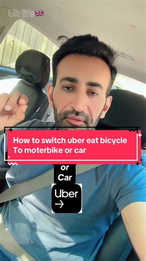 How to switch uber eats bicycle to moterbike or car#unitedkingdom #uberdriver #deliveroo #justeat #deliverydriver #amazone #relaycopilot #amazonflex #ubereatsdriver