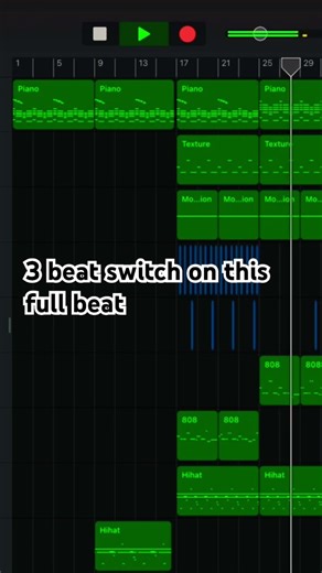 Making beats with GarageBand 🎸 IOS #beats #garageband #producer #typebeat #instrumental #music