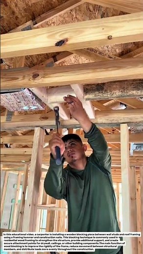 Amazing Wood Blocking Installation! Simple Framing Technique for Stronger Wall Support.