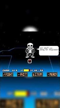 Neutral Run Sans Fight