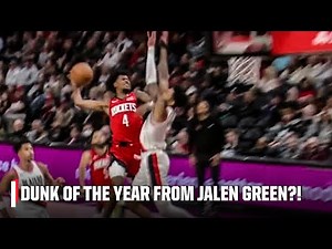 DUNK OF THE YEAR?! 👀 Jalen Green SOARS for a poster over Anfernee Simons 😤 | NBA on ESPN