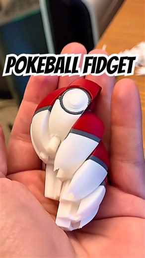The Best 3D Printed Pokéball Fidget? 🔴⚪️ (Timelapse & Demo)